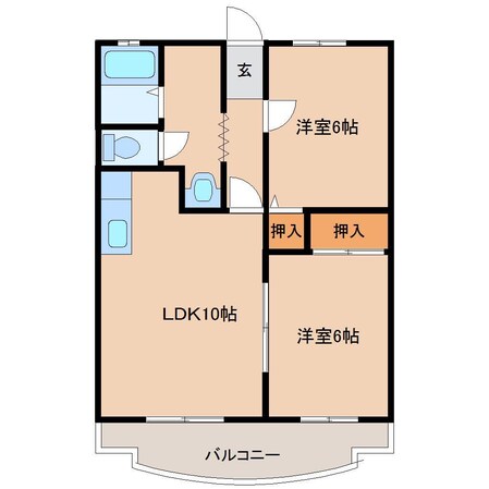 クィーンマンションの物件間取画像